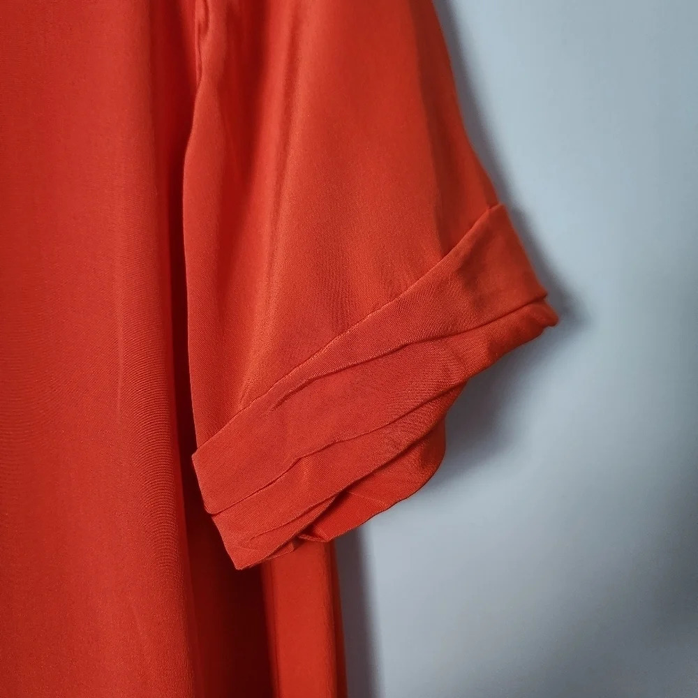 3.1 Phillip Lim | 100% Silk Short Sleeve Shift Mini Dress - Size 6 - Picture 11 of 13